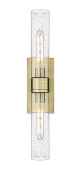 Downtown Urban Two Light Bath Vanity in Antique Brass (405|617-2W-AB-G617-11SCL)