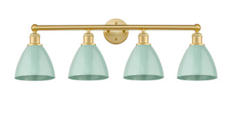 Edison Four Light Bath Vanity in Satin Gold (405|616-4W-SG-MBD-75-SF)