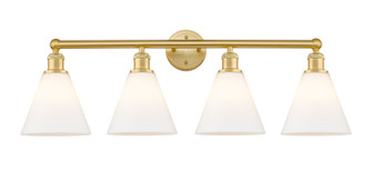 Edison Four Light Bath Vanity in Satin Gold (405|616-4W-SG-GBC-81)