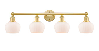 Edison Four Light Bath Vanity in Satin Gold (405|616-4W-SG-G91)
