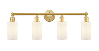 Edison Four Light Bath Vanity in Satin Gold (405|616-4W-SG-G801)