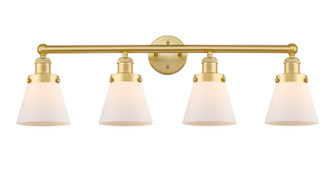 Edison Four Light Bath Vanity in Satin Gold (405|616-4W-SG-G61)