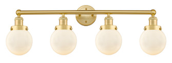 Edison Four Light Bath Vanity in Satin Gold (405|616-4W-SG-G201-6)