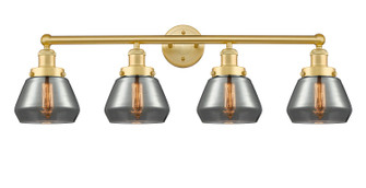 Edison Four Light Bath Vanity in Satin Gold (405|616-4W-SG-G173)