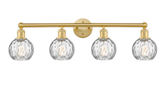 Edison Four Light Bath Vanity in Satin Gold (405|616-4W-SG-G1215-6)