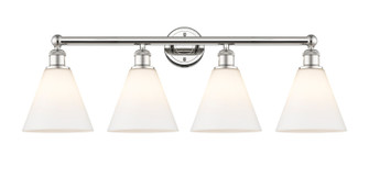 Edison Four Light Bath Vanity in Polished Nickel (405|616-4W-PN-GBC-81)