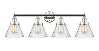 Edison Four Light Bath Vanity in Polished Nickel (405|616-4W-PN-G44)