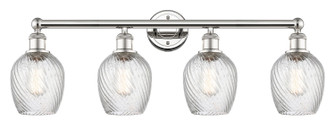 Edison Four Light Bath Vanity in Polished Nickel (405|616-4W-PN-G292)