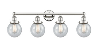 Edison Four Light Bath Vanity in Polished Nickel (405|616-4W-PN-G204-6)