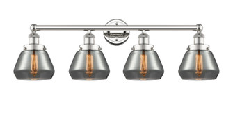 Edison Four Light Bath Vanity in Polished Nickel (405|616-4W-PN-G173)
