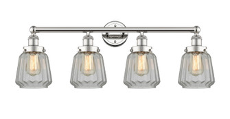 Edison Four Light Bath Vanity in Polished Nickel (405|616-4W-PN-G142)