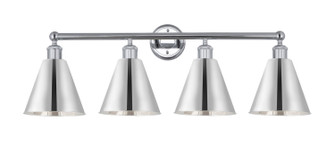 Edison Four Light Bath Vanity in Polished Chrome (405|616-4W-PC-MBC-8-PC)