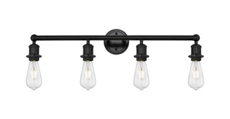 Edison Four Light Bath Vanity in Matte Black (405|616-4W-BK)