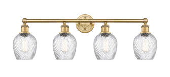 Edison Four Light Bath Vanity in Brushed Brass (405|616-4W-BB-G292)
