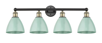 Edison Four Light Bath Vanity in Black Antique Brass (405|616-4W-BAB-MBD-75-SF)