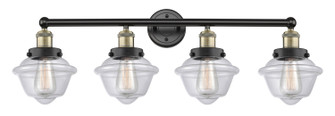Edison Four Light Bath Vanity in Black Antique Brass (405|616-4W-BAB-G532)