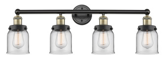Edison Four Light Bath Vanity in Black Antique Brass (405|616-4W-BAB-G52)