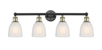 Edison Four Light Bath Vanity in Black Antique Brass (405|616-4W-BAB-G441)