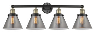 Edison Four Light Bath Vanity in Black Antique Brass (405|616-4W-BAB-G43)