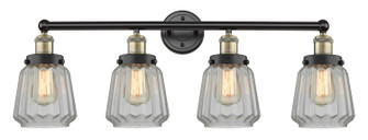 Edison Four Light Bath Vanity in Black Antique Brass (405|616-4W-BAB-G142)