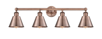 Edison Four Light Bath Vanity in Antique Copper (405|616-4W-AC-M8-AC)