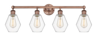Edison Four Light Bath Vanity in Antique Copper (405|616-4W-AC-G652-6)