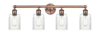 Edison Four Light Bath Vanity in Antique Copper (405|616-4W-AC-G342)