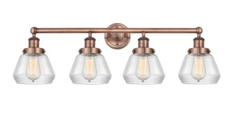 Edison Four Light Bath Vanity in Antique Copper (405|616-4W-AC-G172)