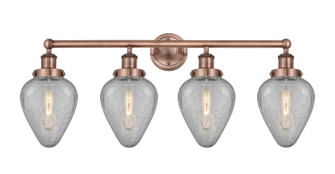 Edison Four Light Bath Vanity in Antique Copper (405|616-4W-AC-G165)