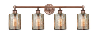 Edison Four Light Bath Vanity in Antique Copper (405|616-4W-AC-G116)