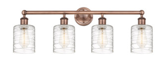 Edison Four Light Bath Vanity in Antique Copper (405|616-4W-AC-G1113)