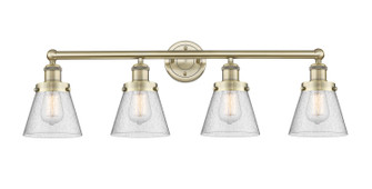 Edison Four Light Bath Vanity in Antique Brass (405|616-4W-AB-G64)