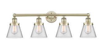 Edison Four Light Bath Vanity in Antique Brass (405|616-4W-AB-G62)