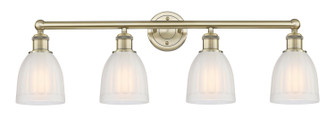 Edison Four Light Bath Vanity in Antique Brass (405|616-4W-AB-G441)