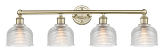 Edison Four Light Bath Vanity in Antique Brass (405|616-4W-AB-G412)