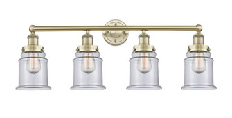Edison Four Light Bath Vanity in Antique Brass (405|616-4W-AB-G182)