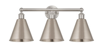 Edison Three Light Bath Vanity in Satin Nickel (405|616-3W-SN-MBC-8-SN)