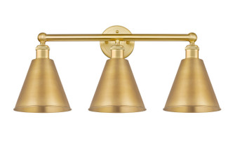 Edison Three Light Bath Vanity in Satin Gold (405|616-3W-SG-MBC-8-SG)