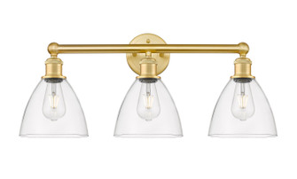 Edison Three Light Bath Vanity in Satin Gold (405|616-3W-SG-GBD-752)