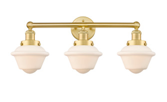 Edison Three Light Bath Vanity in Satin Gold (405|616-3W-SG-G531)