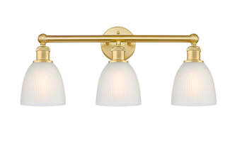 Edison Three Light Bath Vanity in Satin Gold (405|616-3W-SG-G381)