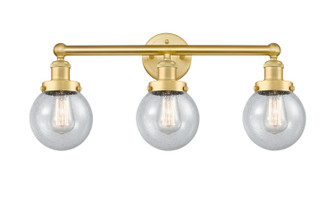Edison Three Light Bath Vanity in Satin Gold (405|616-3W-SG-G204-6)