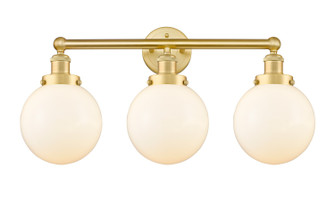 Edison Three Light Bath Vanity in Satin Gold (405|616-3W-SG-G201-8)
