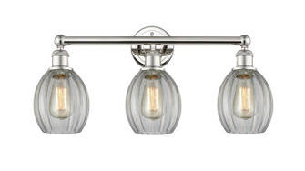 Edison Three Light Bath Vanity in Polished Nickel (405|616-3W-PN-G82)