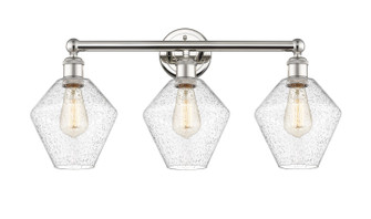 Edison Three Light Bath Vanity in Polished Nickel (405|616-3W-PN-G654-8)
