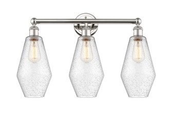 Edison Three Light Bath Vanity in Polished Nickel (405|616-3W-PN-G654-7)