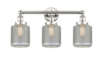 Edison Three Light Bath Vanity in Polished Nickel (405|616-3W-PN-G262)
