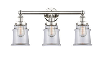 Edison Three Light Bath Vanity in Polished Nickel (405|616-3W-PN-G182)
