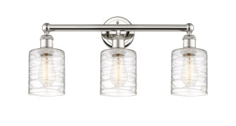 Edison Three Light Bath Vanity in Polished Nickel (405|616-3W-PN-G1113)