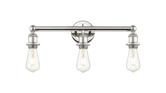 Edison Three Light Bath Vanity in Polished Nickel (405|616-3W-PN)
